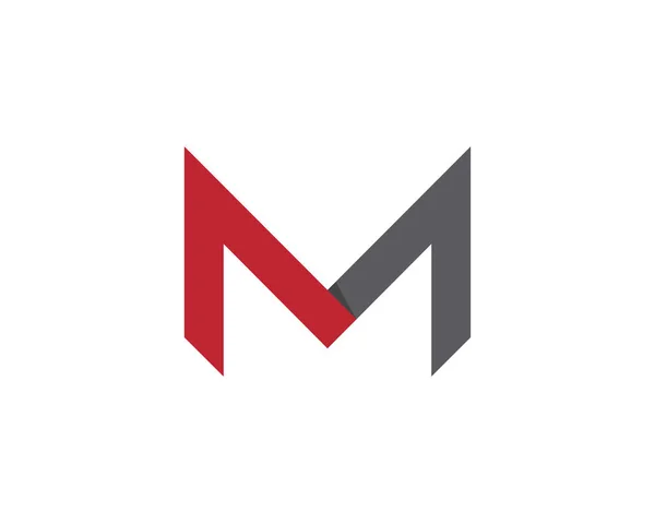 M Carta Logo Template vetor ícone —  Vetores de Stock