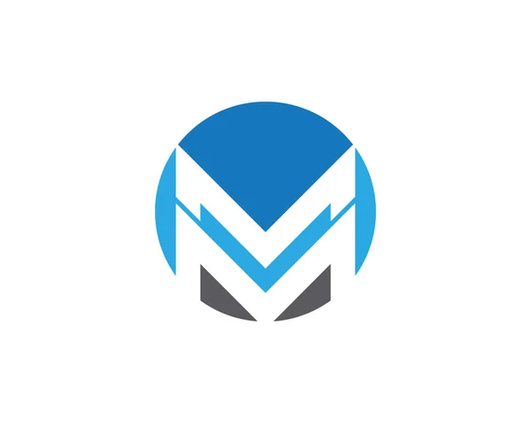 M brief Logo sjabloon Vector icon — Stockvector