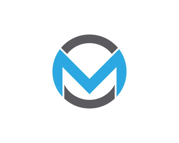 M Літера Логотип Шаблон Векторна піктограма — стоковий вектор