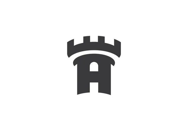 Slottets logotyp vektor — Stock vektor