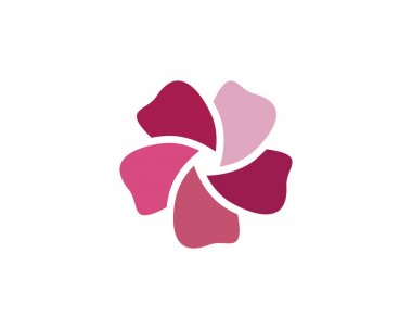 Plumeria çiçek simge vektör çizim