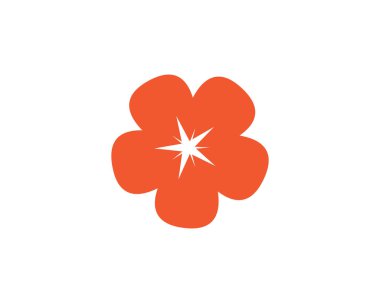 Plumeria çiçek simge vektör çizim