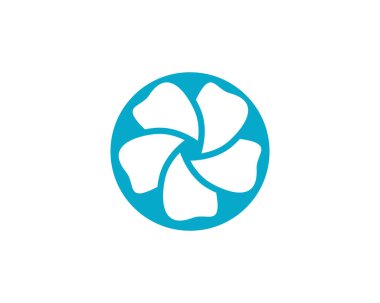Plumeria çiçek simge vektör çizim