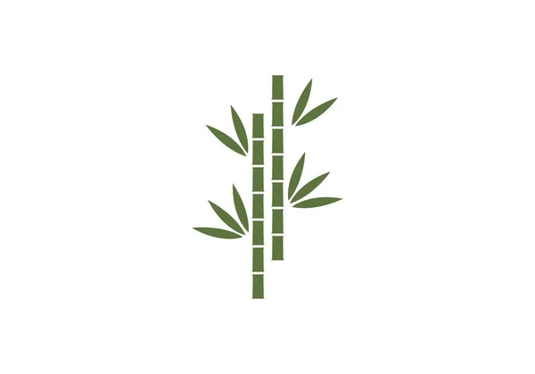 Вектор логотипа бамбуковой иллюстрации — стоковый вектор