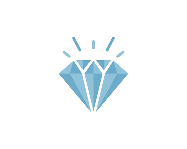 Icona vettoriale logo diamante — Vettoriale Stock