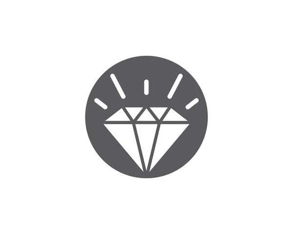 Icona vettoriale logo diamante — Vettoriale Stock