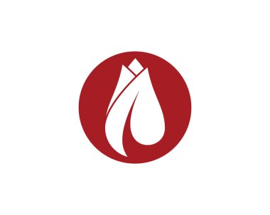Gül çiçeği logo şablonu