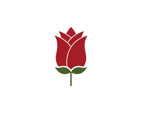 Plantilla de logotipo de flor rosa — Vector de stock