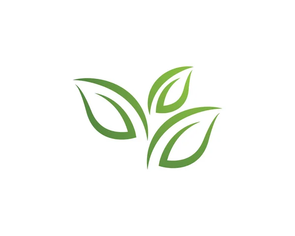 Логотип природы листьев — стоковый вектор