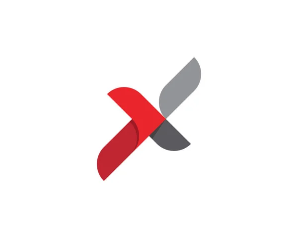 X Lettre Modèle de logo icône vectorielle — Image vectorielle