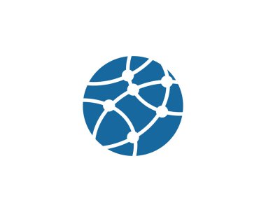 Küresel teknoloji simgesi tasarım