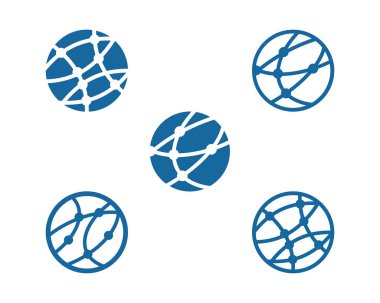 Küresel teknoloji simgesi tasarım