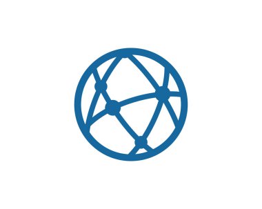 Küresel teknoloji simgesi tasarım