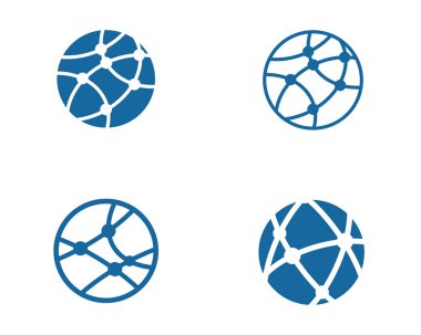 Küresel teknoloji simgesi tasarım