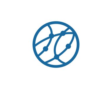 Küresel teknoloji simgesi tasarım