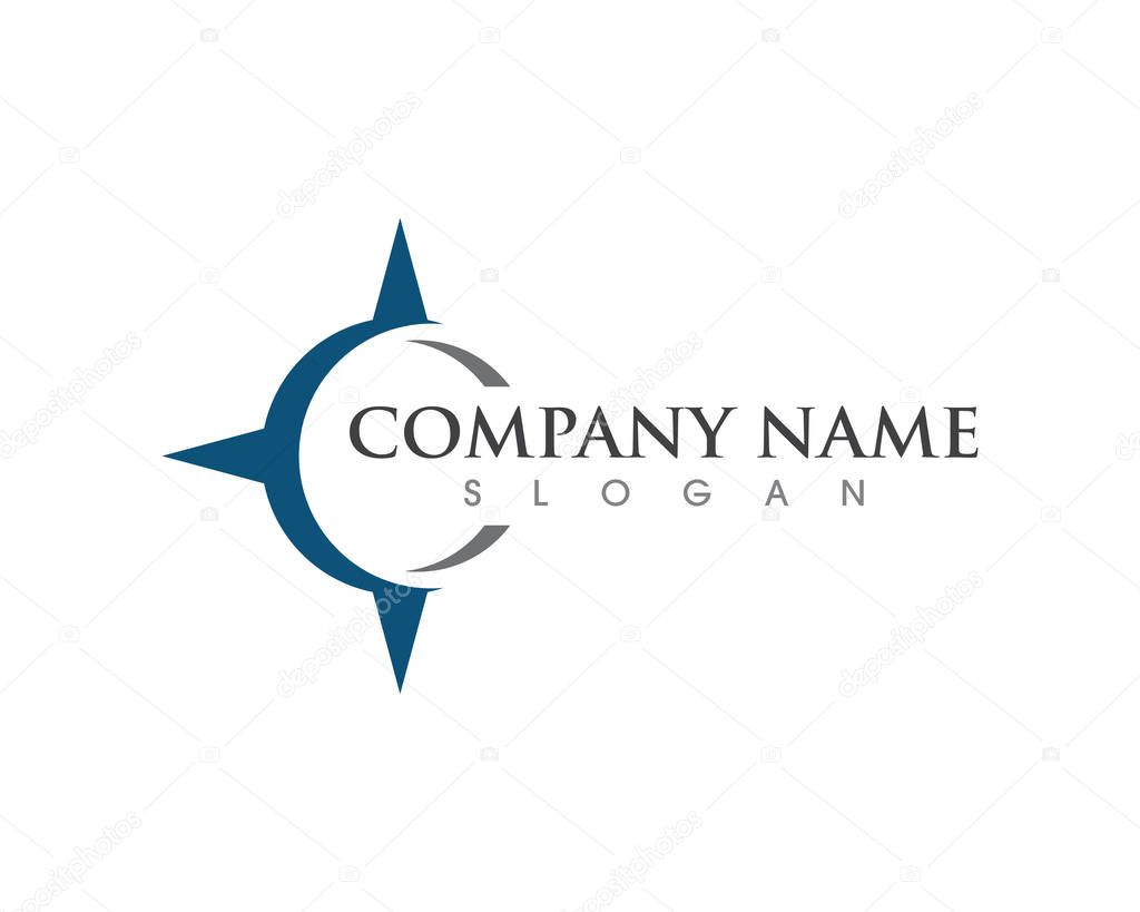 Compass Logo Template vector icon illustration design