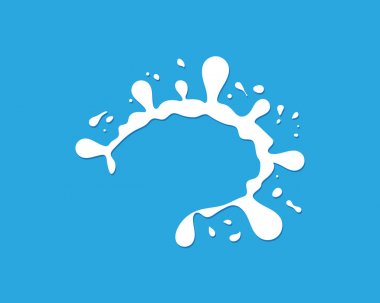 Splash vektör simge illüstrasyon tasarım öğe şablonu