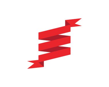 Düz vektör afiş şerit