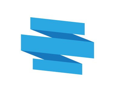 Düz vektör afiş şerit