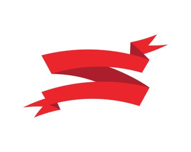 Düz vektör afiş şerit