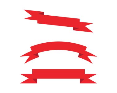 Düz vektör afiş şerit