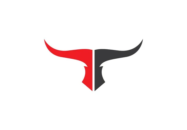 Шаблон логотипа быка — стоковый вектор