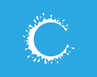 Splash vektör simge illüstrasyon tasarımı