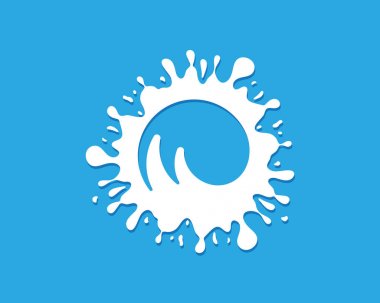 Splash vektör simge illüstrasyon tasarımı