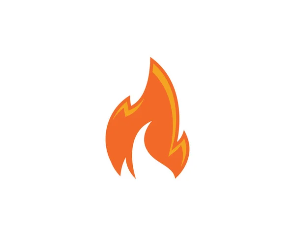 Feuer Flamme Logo Vorlage Vektor — Stockvektor