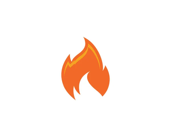 炎のロゴテンプレートベクトル — ストックベクタ