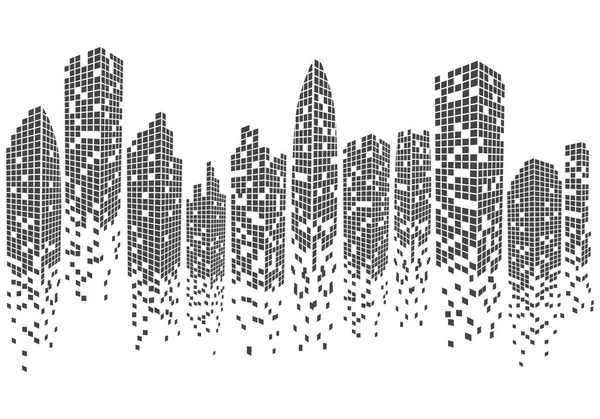 Illustration vectorielle ville skyline — Image vectorielle