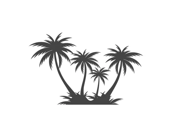 Plantilla de logotipo de verano palmera — Archivo Imágenes Vectoriales