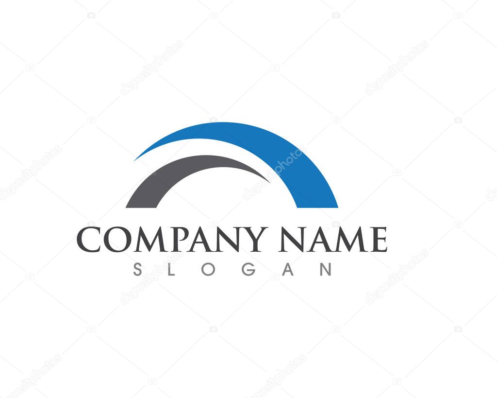 Bridge icon vector illustration Logo template design