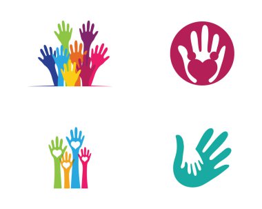 El Bakımı Logo Şablonu vektör simgesi