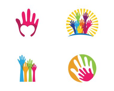 El Bakımı Logo Şablonu vektör simgesi