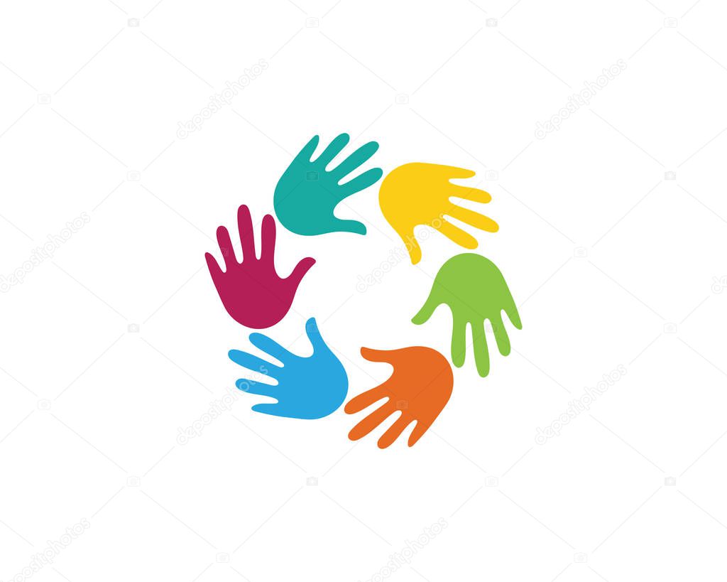 Hand Care Logo Template vector icon