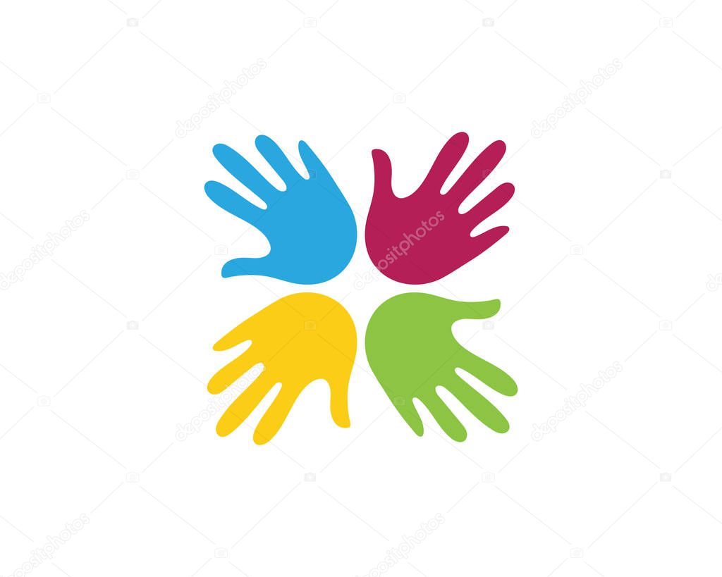 Hand Care Logo Template vector icon