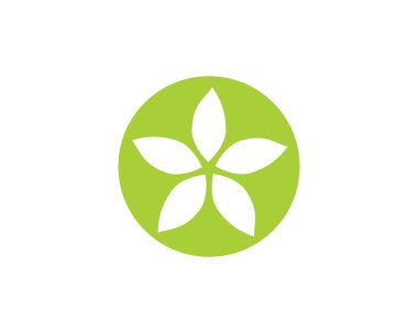 Yasemin çiçeği simgesi logo şablonu