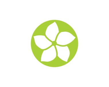 Yasemin çiçeği simgesi logo şablonu