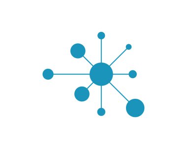 Molekül sembol logo şablonu vektör