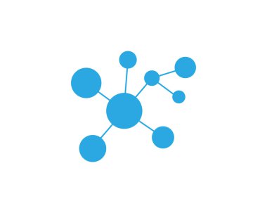Molekül sembol logo şablonu vektör