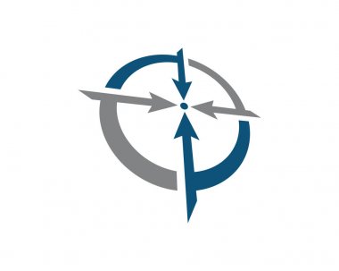 Odak logosu şablon vektör simgesi