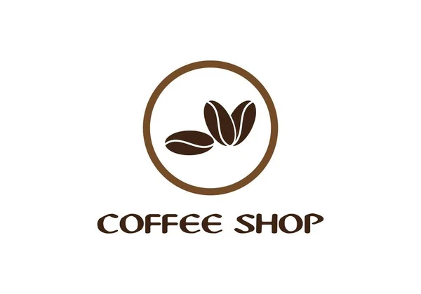 コーヒーのロゴのテンプレート — ストックベクタ
