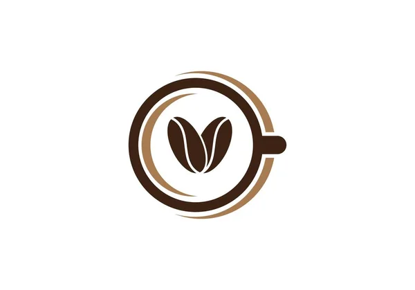 Plantilla logo café — Vector de stock