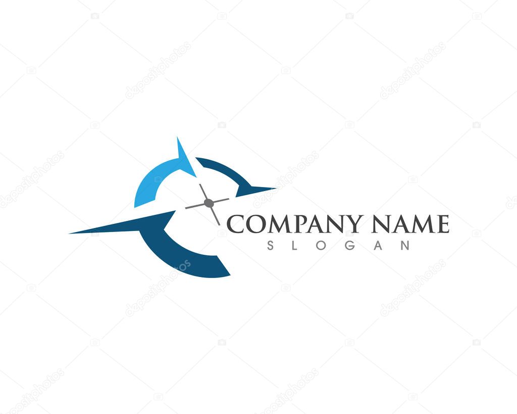 Compass Logo Template vector icon illustration design