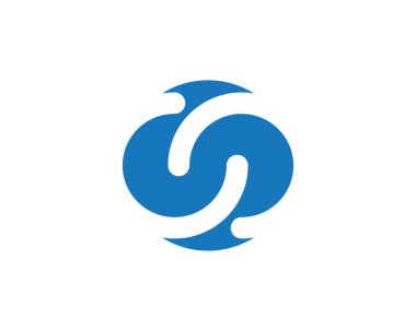 C harfi logo tasarım şablonu