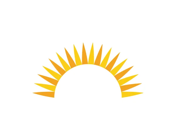 Sonnenvektor Illustration Logo Vorlage Design — Stockvektor
