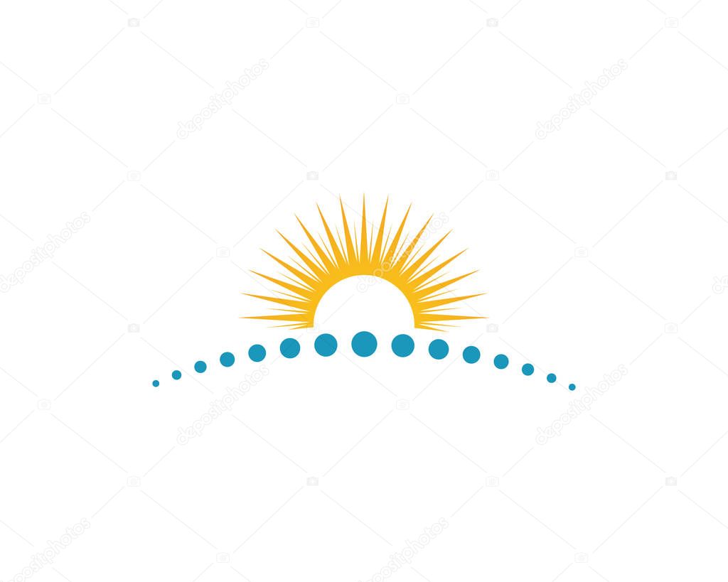 Sun Vector illustration Logo Template design