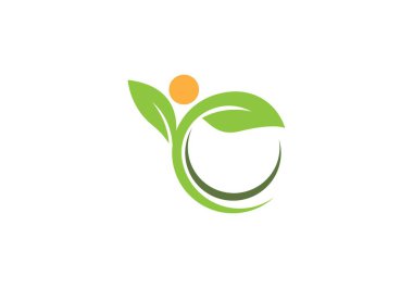 Yeşil yapraklı ekoloji doğa elementi 