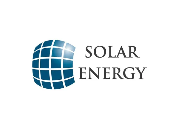 Logovector zonne-energie — Stockvector